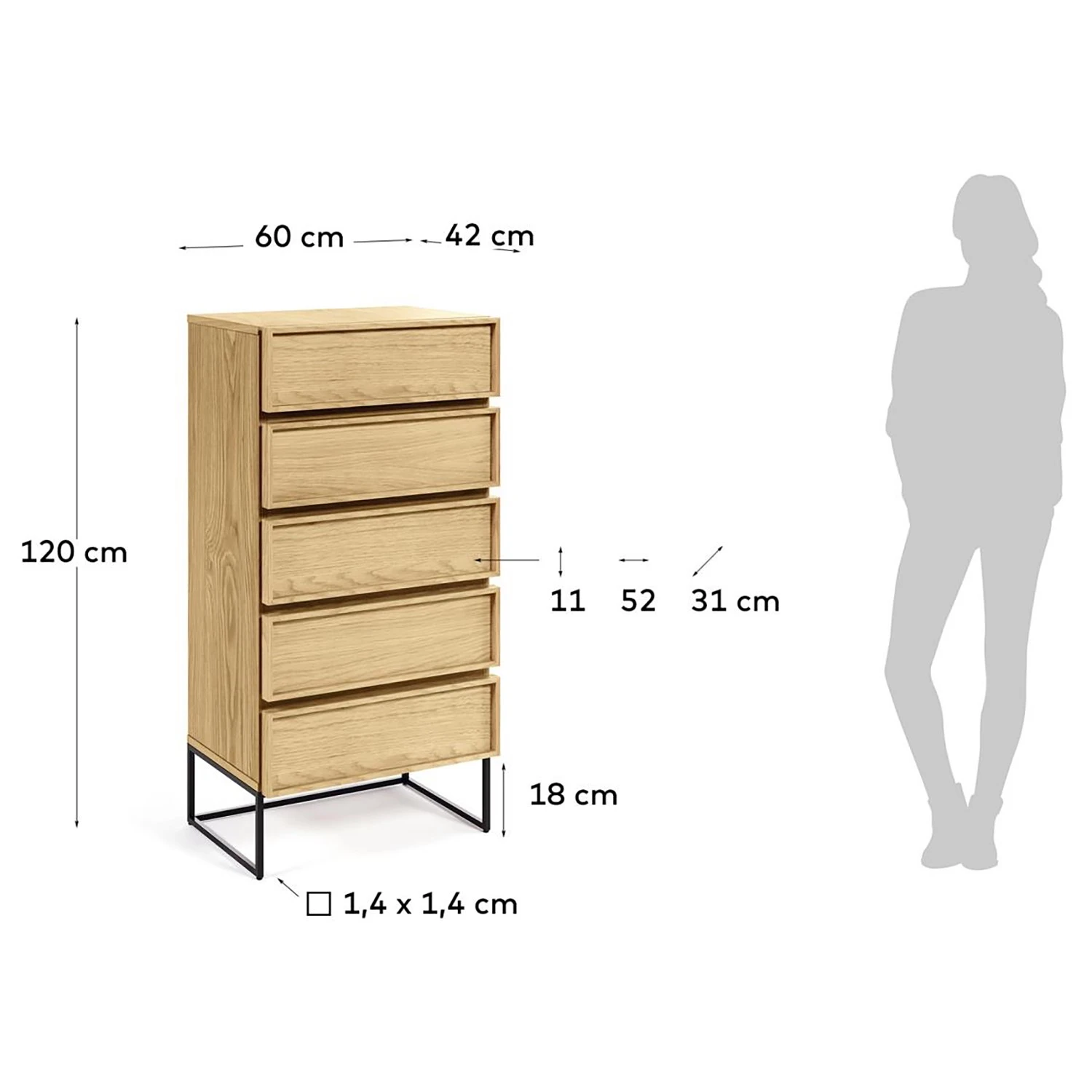 Red Living Kommode Tabora II - Echtholzfurnier - Eiche 7 Red Living Kommode Tabora II - Echtholzfurnier - Eiche – Bild 7