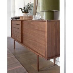 Naturoo Sideboard Chipata - Walnuss teilmassiv -Wohnzimmermöbel boutique en ligne 1000363971 220714 021 MOOD DETAILS P000000001000363971 mood