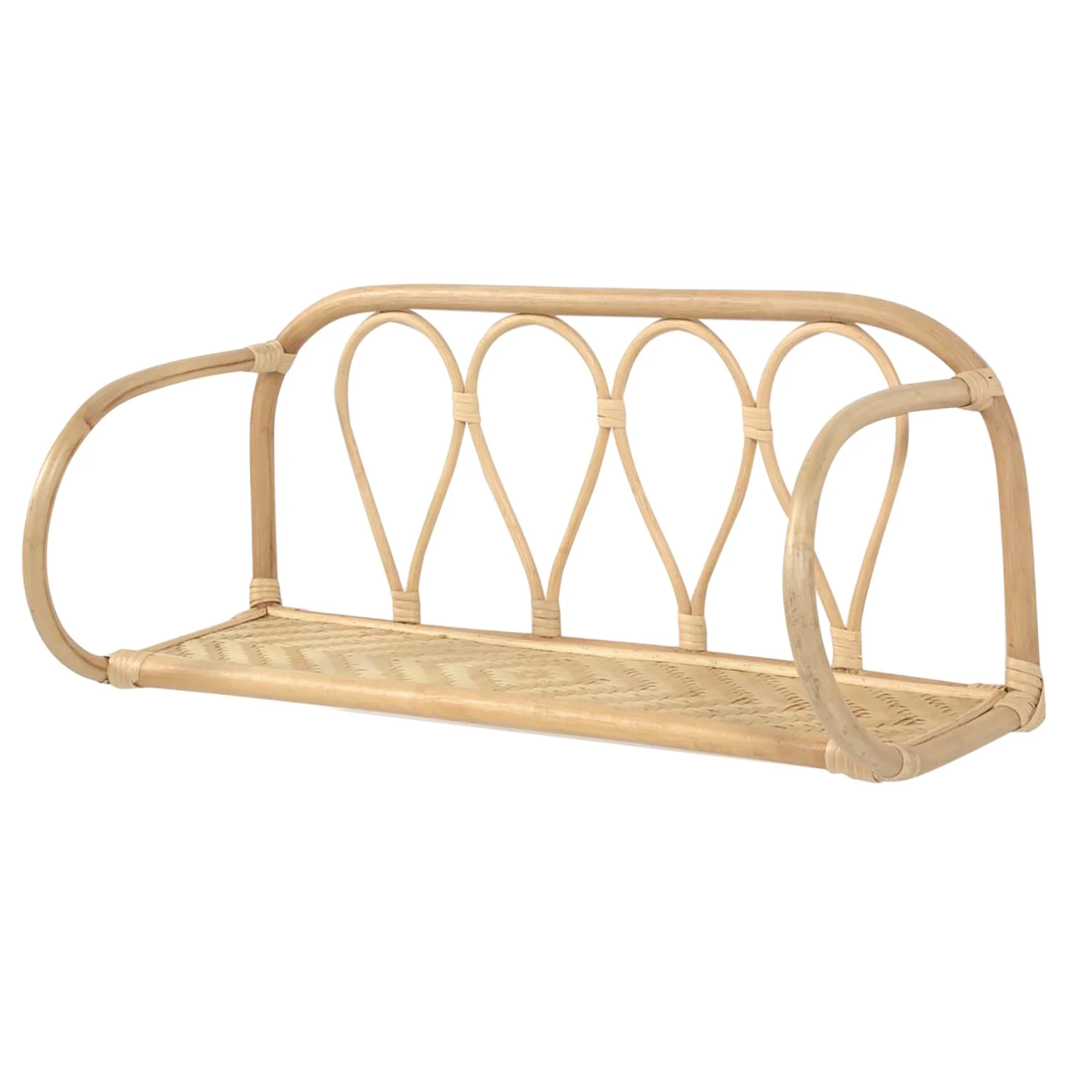 Naturoo Wandregal Mansa - Bambus / Rattan - Natur 1 Naturoo Wandregal Mansa - Bambus / Rattan - Natur