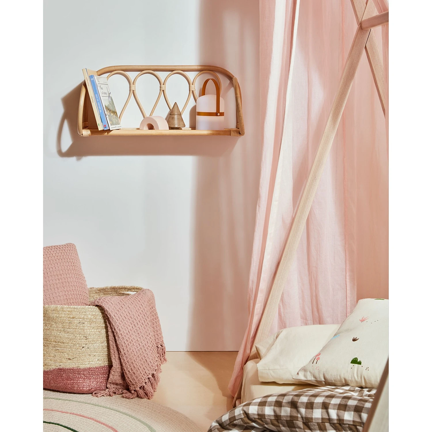 Naturoo Wandregal Mansa - Bambus / Rattan - Natur 2 Naturoo Wandregal Mansa - Bambus / Rattan - Natur – Bild 2