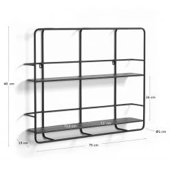 Loftscape Wandregal Midrand - Stahl - Schwarz -Wohnzimmermöbel boutique en ligne 1000363982 220714 500 SKETCH DETAILS P000000001000363982 sketch