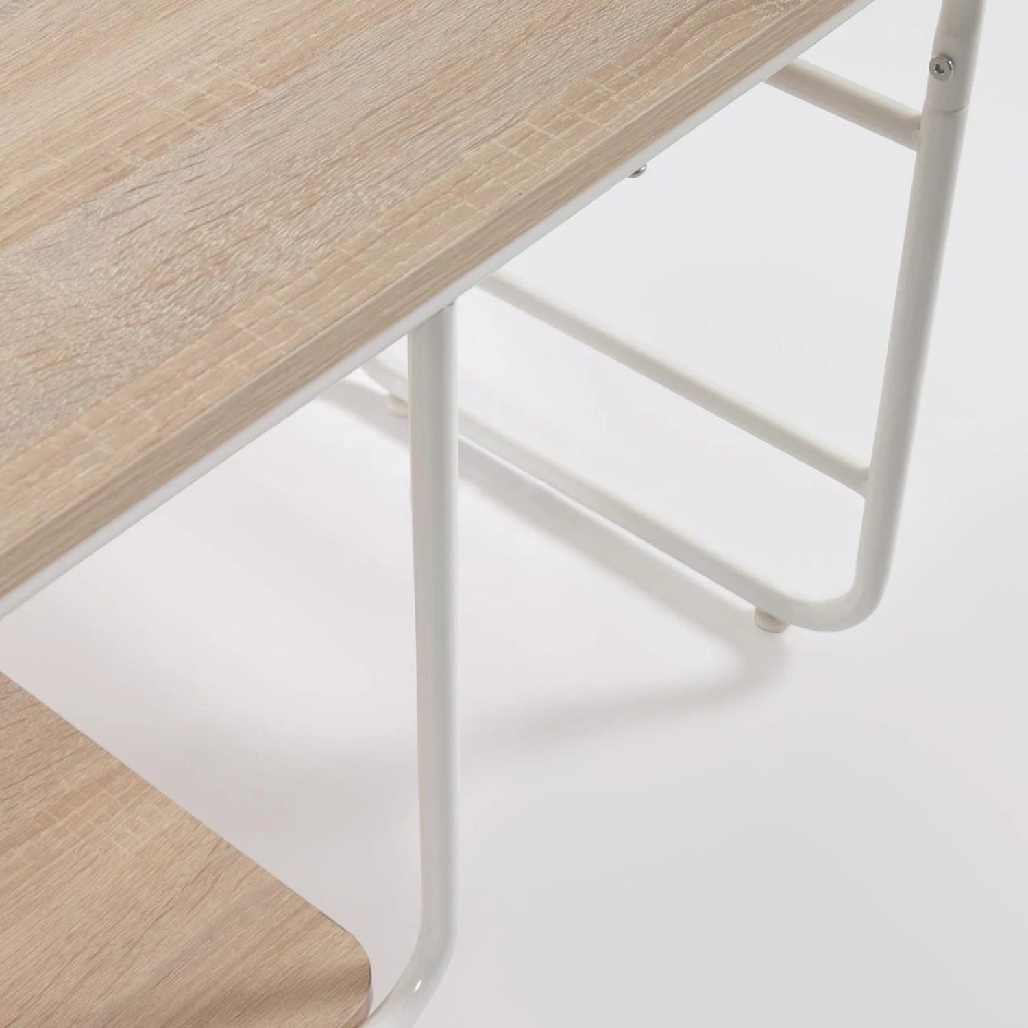 Norrwood TV-Rack Iringa - Eiche Dekor / Weiß 5 Norrwood TV-Rack Iringa - Eiche Dekor / Weiß – Bild 5