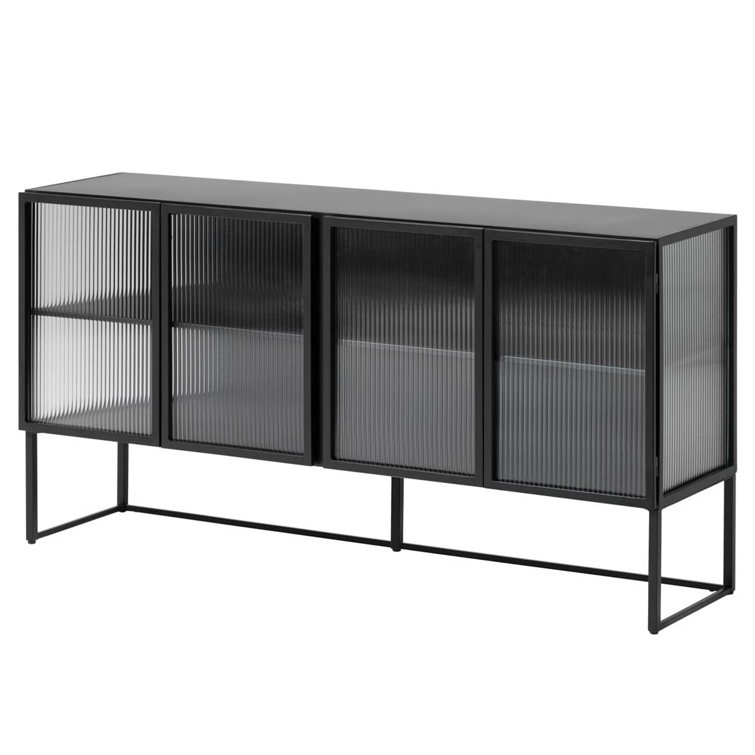 Loftscape Sideboard Tete - Glas / Metall - Schwarz 1 Loftscape Sideboard Tete - Glas / Metall - Schwarz