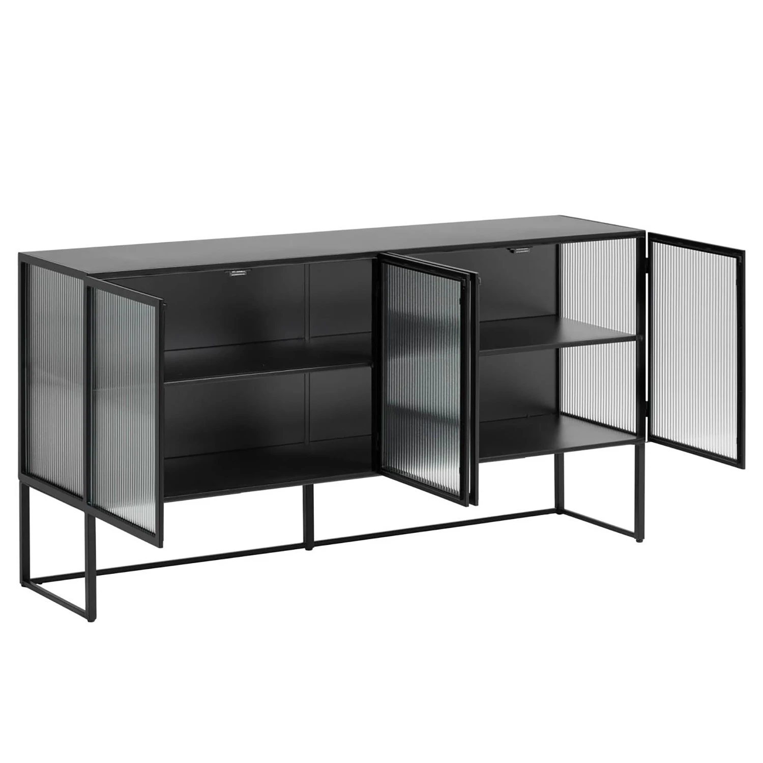Loftscape Sideboard Tete - Glas / Metall - Schwarz 5 Loftscape Sideboard Tete - Glas / Metall - Schwarz – Bild 5