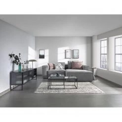 Loftscape TV-Lowboard Tete - Glas / Metall - Schwarz 15 Loftscape TV-Lowboard Tete - Glas / Metall - Schwarz -Wohnzimmermöbel boutique en ligne 1000363986 220714 022 MOOD DETAILS P000000001000363986 mood