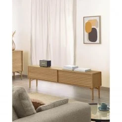 Naturoo TV-Lowboard Lioma - Eiche teilmassiv -Wohnzimmermöbel boutique en ligne 1000363987 220714 021 MOOD DETAILS P000000001000363987 mood