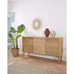 Naturoo Sideboard Lioma - Eiche teilmassiv -Wohnzimmermöbel boutique en ligne 1000363988 220714 021 MOOD DETAILS P000000001000363988 mood