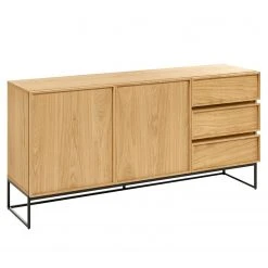 Red Living Sideboard Tabora - Echtholzfurnier - Eiche