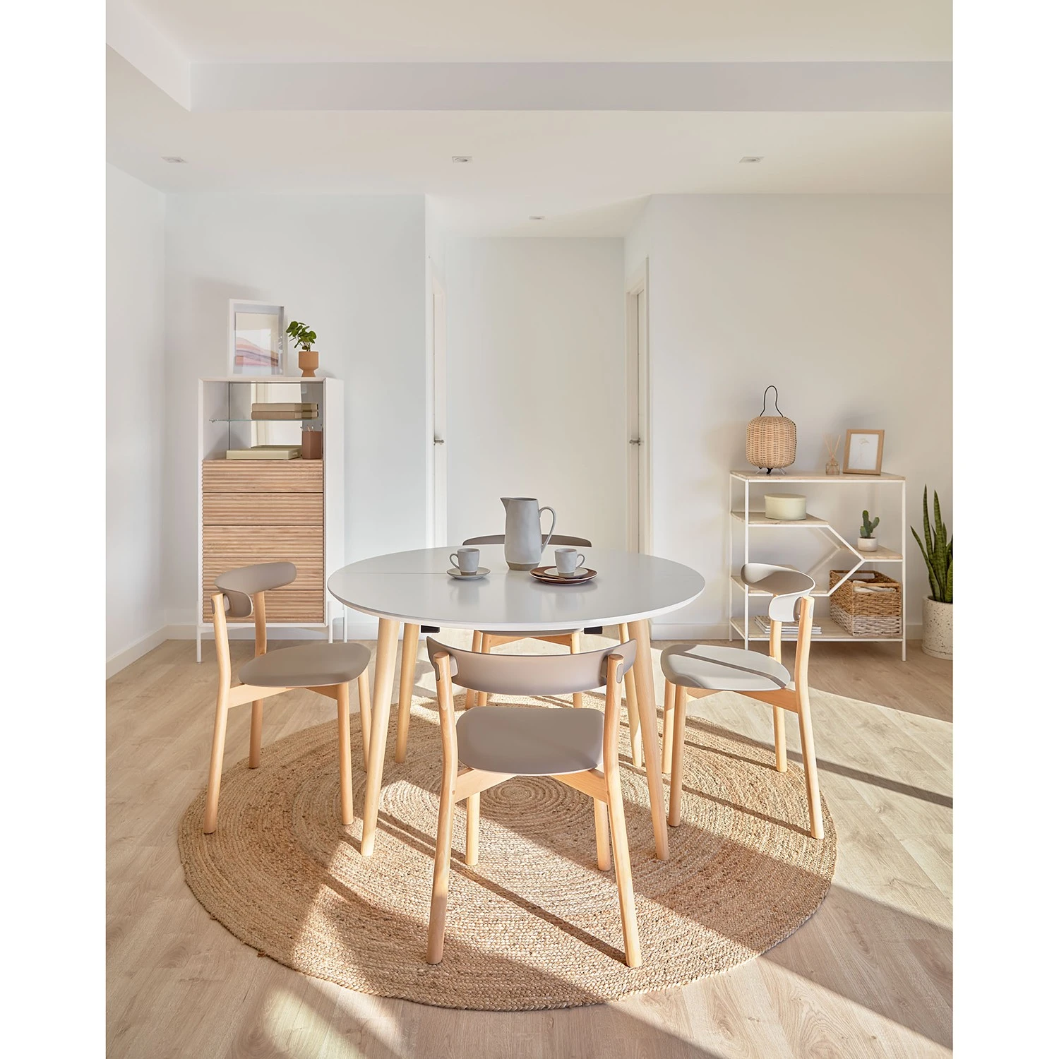 Norrwood Higboard Maredale - Esche teilmassiv - Weiß / Esche 4 Norrwood Higboard Maredale - Esche teilmassiv - Weiß / Esche – Bild 4