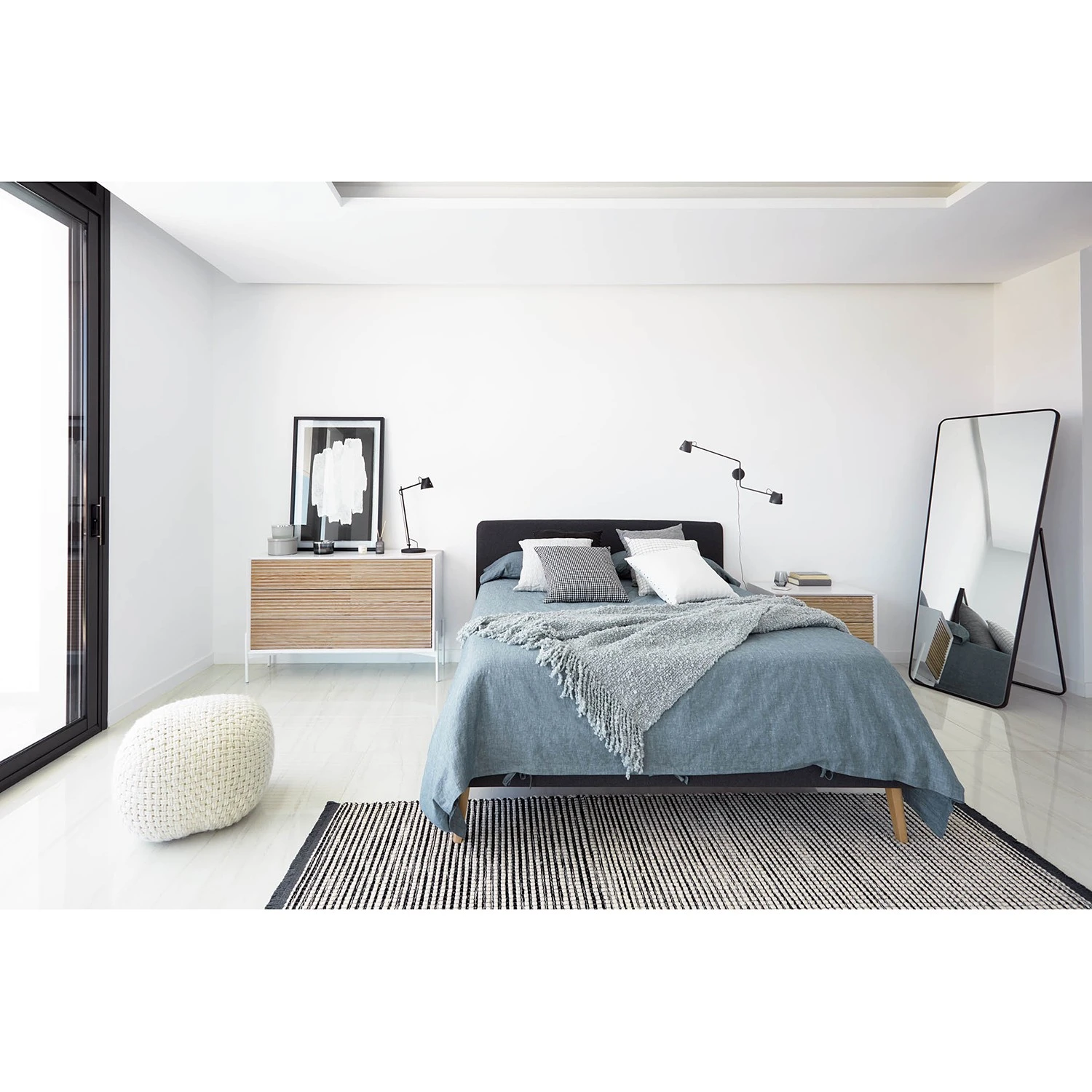 Norrwood Sideboard Maredale II - Esche teilmassiv - Esche / Weiß 3 Norrwood Sideboard Maredale II - Esche teilmassiv - Esche / Weiß – Bild 3