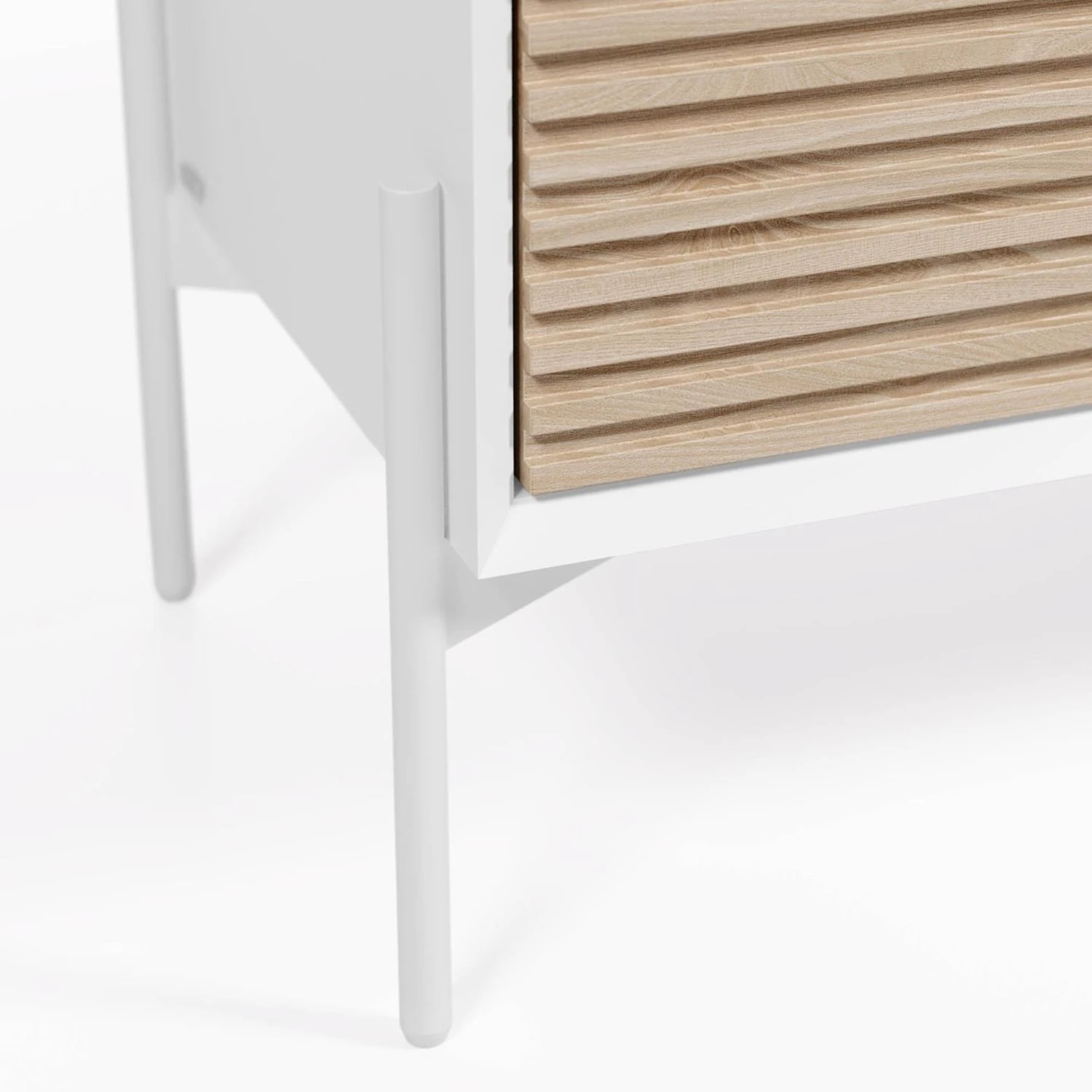Norrwood Sideboard Maredale II - Esche teilmassiv - Esche / Weiß 5 Norrwood Sideboard Maredale II - Esche teilmassiv - Esche / Weiß – Bild 5