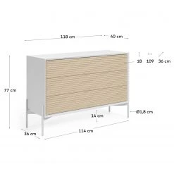 Norrwood Sideboard Maredale II - Esche teilmassiv - Esche / Weiß 13 Norrwood Sideboard Maredale II - Esche teilmassiv - Esche / Weiß -Wohnzimmermöbel boutique en ligne 1000364002 220714 500 SKETCH DETAILS P000000001000364002 sketch