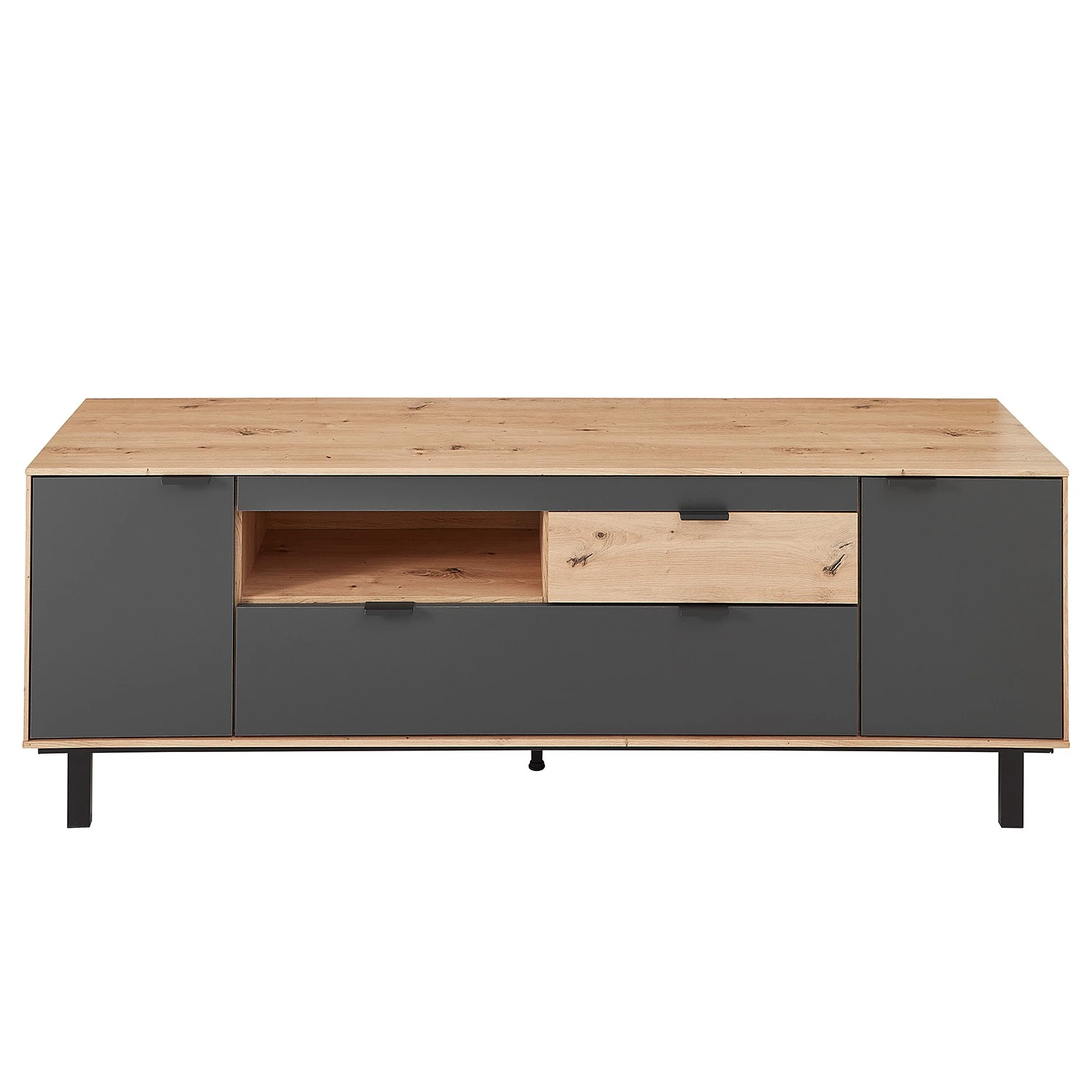 Fashion For Home TV-Lowboard Leox - Graphit / Eiche Artisan Dekor 2 Fashion For Home TV-Lowboard Leox - Graphit / Eiche Artisan Dekor – Bild 2