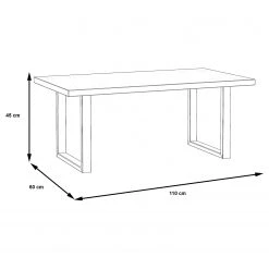 Red Living Couchtisch Trylith - Eiche Rustikal Dekor / Schwarz -Wohnzimmermöbel boutique en ligne 1000364611 220719 500 SKETCH DETAILS P000000001000364611 sketch