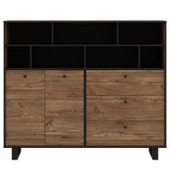 Red Living Sideboard Trylith II - Eiche Rustikal Dekor / Schwarz -Wohnzimmermöbel boutique en ligne 1000364623 220719 030 DETAILS P000000001000364623