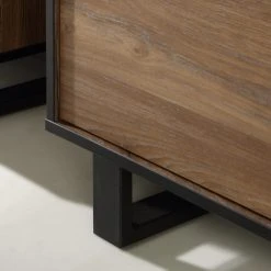 Red Living Sideboard Trylith II - Eiche Rustikal Dekor / Schwarz -Wohnzimmermöbel boutique en ligne 1000364623 220719 065 DETAILS P000000001000364623