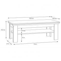 Ridgevalley Couchtisch Boolamore - Kiefer Weiß Dekor 7 Ridgevalley Couchtisch Boolamore - Kiefer Weiß Dekor -Wohnzimmermöbel boutique en ligne 1000364866 220722 500 SKETCH DETAILS P000000001000364866 sketch