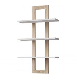 Loftscape Wandregal Thurles - Eiche Sonoma Dekor / Weiß