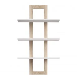 Loftscape Wandregal Thurles - Eiche Sonoma Dekor / Weiß -Wohnzimmermöbel boutique en ligne 1000364875 220722 030 DETAILS P000000001000364875