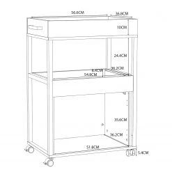 Loftscape Servierwagen Stoneyford II - Eiche Sonoma Dekor -Wohnzimmermöbel boutique en ligne 1000364876 220722 501 SKETCH DETAILS P000000001000364876 sketch
