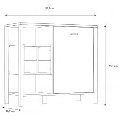 Red Living Kommode Kasala II - Eiche Riviera Dekor / Schwarz 14 Red Living Kommode Kasala II - Eiche Riviera Dekor / Schwarz -Wohnzimmermöbel boutique en ligne 1000364877 220722 500 SKETCH DETAILS P000000001000364877 sketch