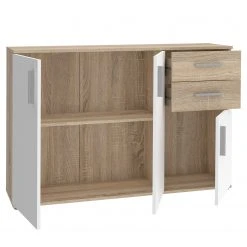 Loftscape Kommode Kiltealy III - Weiß / Eiche Sonoma Dekor -Wohnzimmermöbel boutique en ligne 1000364879 220722 031 DETAILS P000000001000364879