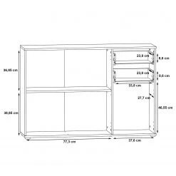 Loftscape Kommode Kiltealy III - Weiß / Eiche Sonoma Dekor -Wohnzimmermöbel boutique en ligne 1000364879 220722 501 SKETCH DETAILS P000000001000364879 sketch