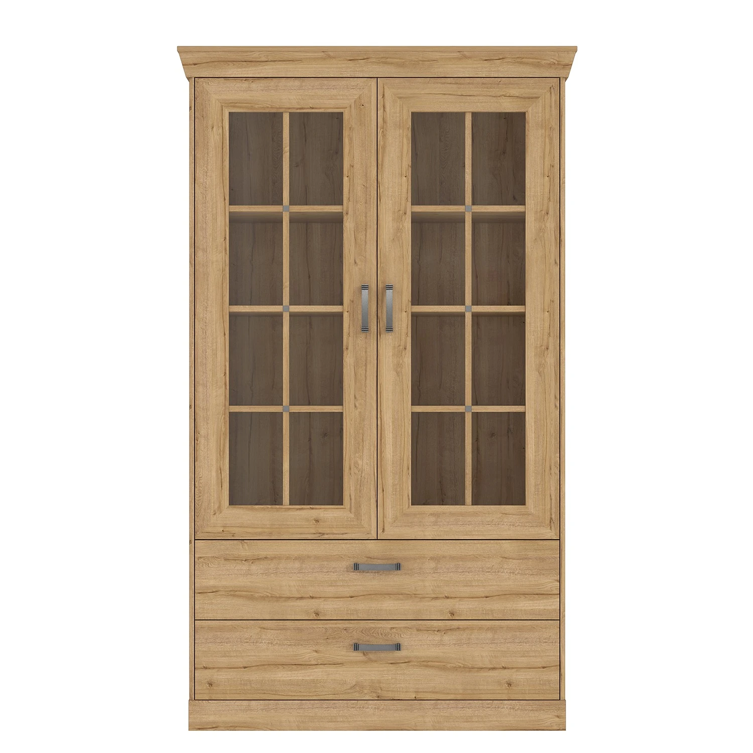 Ridgevalley Vitrinenschrank Boolamore II - Eiche Dekor 2 Ridgevalley Vitrinenschrank Boolamore II - Eiche Dekor – Bild 2