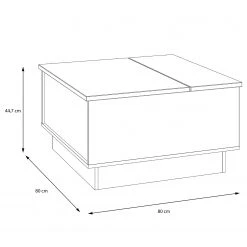 Loftscape Couchtisch Wijo - Eiche Sonoma Dekor / Weiß -Wohnzimmermöbel boutique en ligne 1000364898 220722 500 SKETCH DETAILS P000000001000364898 sketch