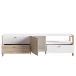 Loftscape TV-Lowboard Thurles - Eiche Sonoma Dekor / Weiß 11 Loftscape TV-Lowboard Thurles - Eiche Sonoma Dekor / Weiß -Wohnzimmermöbel boutique en ligne 1000364899 220722 032 DETAILS P000000001000364899