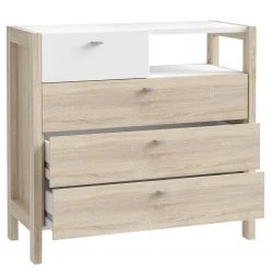 Loftscape Kommode Thurles II - Eiche Sonoma Dekor / Weiß -Wohnzimmermöbel boutique en ligne 1000364902 220722 031 DETAILS P000000001000364902