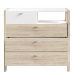 Loftscape Kommode Thurles II - Eiche Sonoma Dekor / Weiß -Wohnzimmermöbel boutique en ligne 1000364902 220722 032 DETAILS P000000001000364902