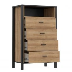 Red Living Kommode Kasala III - Eiche Riviera Dekor / Schwarz 10 Red Living Kommode Kasala III - Eiche Riviera Dekor / Schwarz -Wohnzimmermöbel boutique en ligne 1000364907 220722 031 DETAILS P000000001000364907