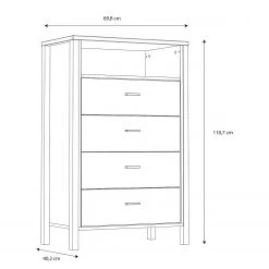 Red Living Kommode Kasala III - Eiche Riviera Dekor / Schwarz 12 Red Living Kommode Kasala III - Eiche Riviera Dekor / Schwarz -Wohnzimmermöbel boutique en ligne 1000364907 220722 500 SKETCH DETAILS P000000001000364907 sketch