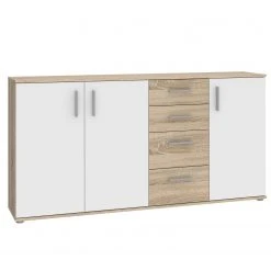 Loftscape Sideboard Kiltealy - Weiß / Eiche Sonoma Dekor