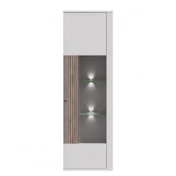 Loftscape Standvitrine Millquarter - Weiß / Eiche Hell Dekor -Wohnzimmermöbel boutique en ligne 1000364912 220722 030 DETAILS P000000001000364912