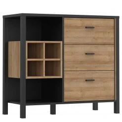 Red Living Kommode Kasala I - Eiche Riviera Dekor / Schwarz 12 Red Living Kommode Kasala I - Eiche Riviera Dekor / Schwarz -Wohnzimmermöbel boutique en ligne 1000364913 220722 032 DETAILS P000000001000364913