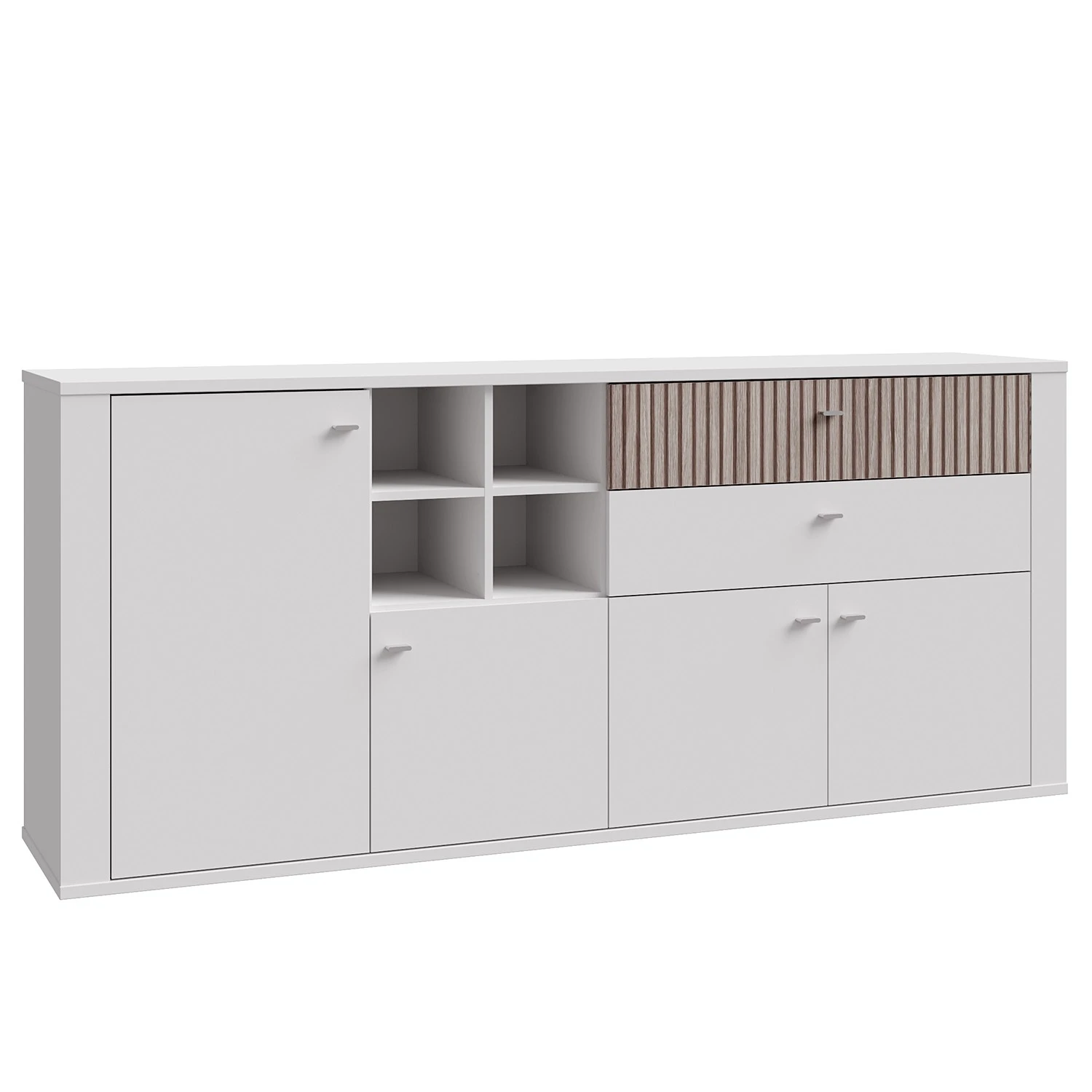 Loftscape Sideboard Millquarter - Weiß / Eiche Hell Dekor 1 Loftscape Sideboard Millquarter - Weiß / Eiche Hell Dekor