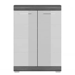 Loftscape Kommode Sarai I - Hochglanz Weiß / Eiche Grau Dekor -Wohnzimmermöbel boutique en ligne 1000365253 220728 030 DETAILS P000000001000365253