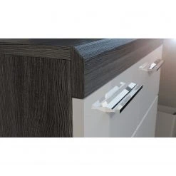 Loftscape Kommode Sarai I - Hochglanz Weiß / Eiche Grau Dekor -Wohnzimmermöbel boutique en ligne 1000365253 220728 040 DETAILS P000000001000365253
