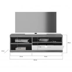 Loftscape Wohnwand Sarai II (4-teilig) - Hochglanz Weiß / Eiche Grau Dekor 15 Loftscape Wohnwand Sarai II (4-teilig) - Hochglanz Weiß / Eiche Grau Dekor -Wohnzimmermöbel boutique en ligne 1000365273 220728 500 SKETCH DETAILS P000000001000365273 sketch