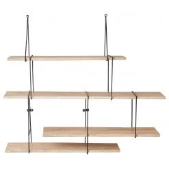 Butlers Wandregal LIMBO - Eiche massiv / Aluminium - Schwarz / Natur -Wohnzimmermöbel boutique en ligne 1000365681 220728 030 DETAILS P000000001000365681