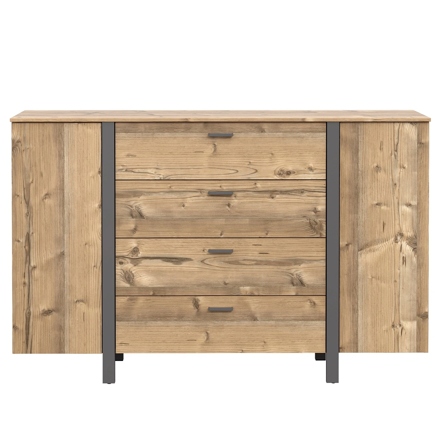 Loftscape Kommode Samtoge I - Bramberg Fichte Dekor / Uni Wolfram Dekor 4 Loftscape Kommode Samtoge I - Bramberg Fichte Dekor / Uni Wolfram Dekor – Bild 4