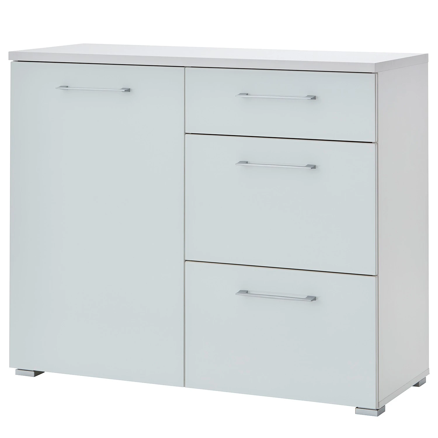 Germania Kommode Campo II - Glas - Weiß 1 Germania Kommode Campo II - Glas - Weiß