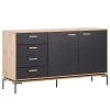 Schildmeyer Sideboard Looks - Schwarz / Eiche Dekor
