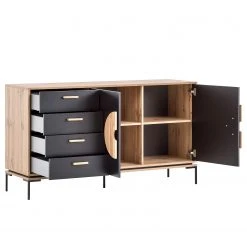 Schildmeyer Sideboard Looks - Schwarz / Eiche Dekor -Wohnzimmermöbel boutique en ligne 1000366038 220809 031 DETAILS P000000001000366038