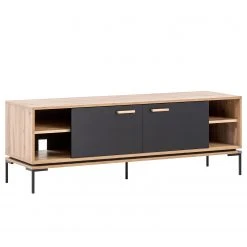 Schildmeyer TV-Lowboard Looks - Schwarz / Eiche Dekor -Wohnzimmermöbel boutique en ligne 1000366040 220809 031 DETAILS P000000001000366040