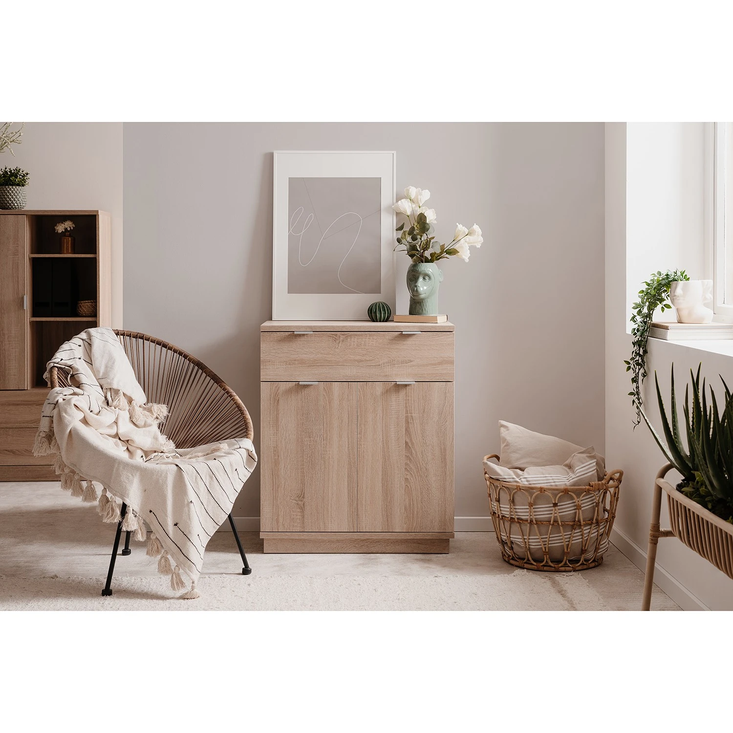 Loftscape Kommode Alcester I - Eiche Sonoma Dekor 3 Loftscape Kommode Alcester I - Eiche Sonoma Dekor – Bild 3