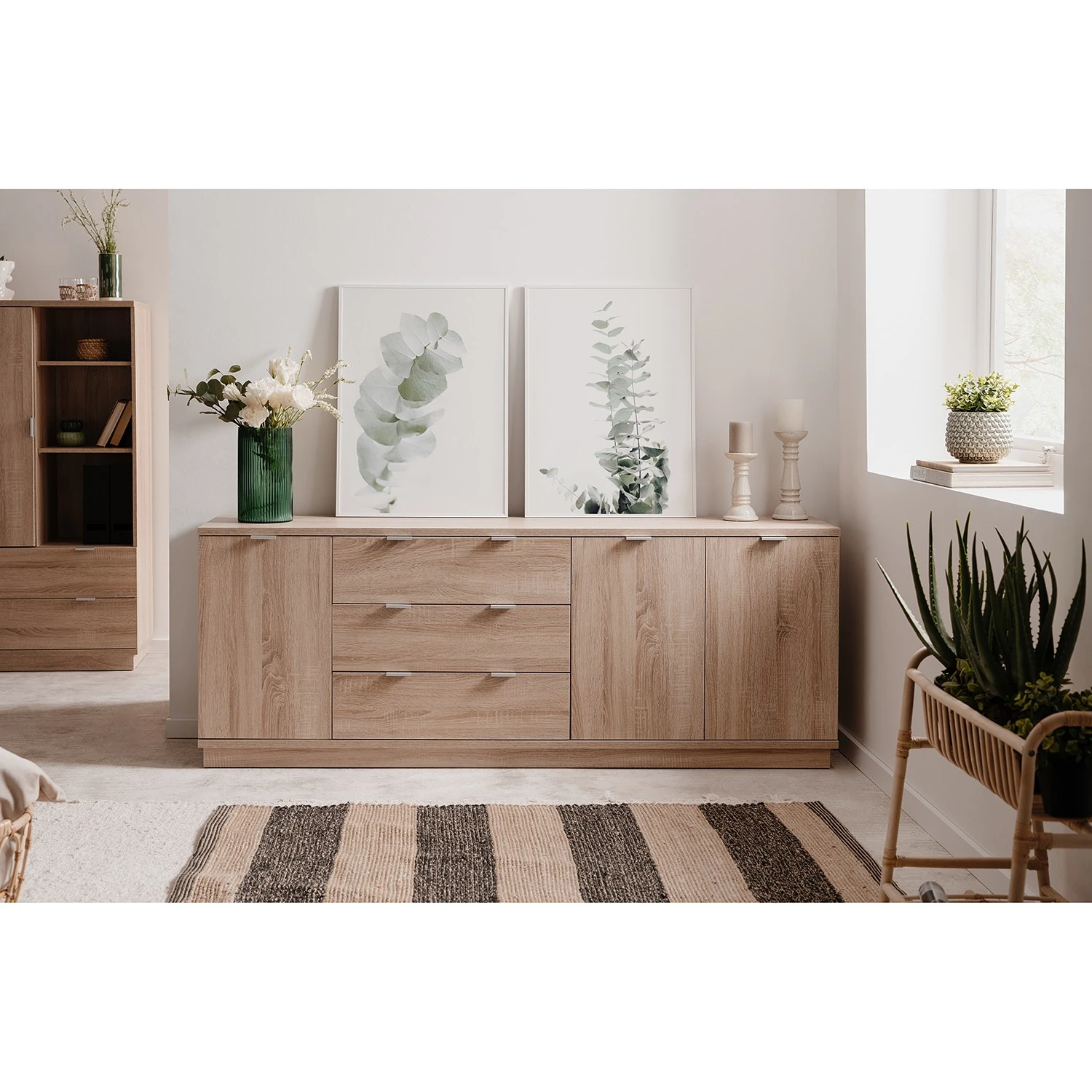 Loftscape Sideboard Alcester II - Eiche Sonoma Dekor 2 Loftscape Sideboard Alcester II - Eiche Sonoma Dekor – Bild 2