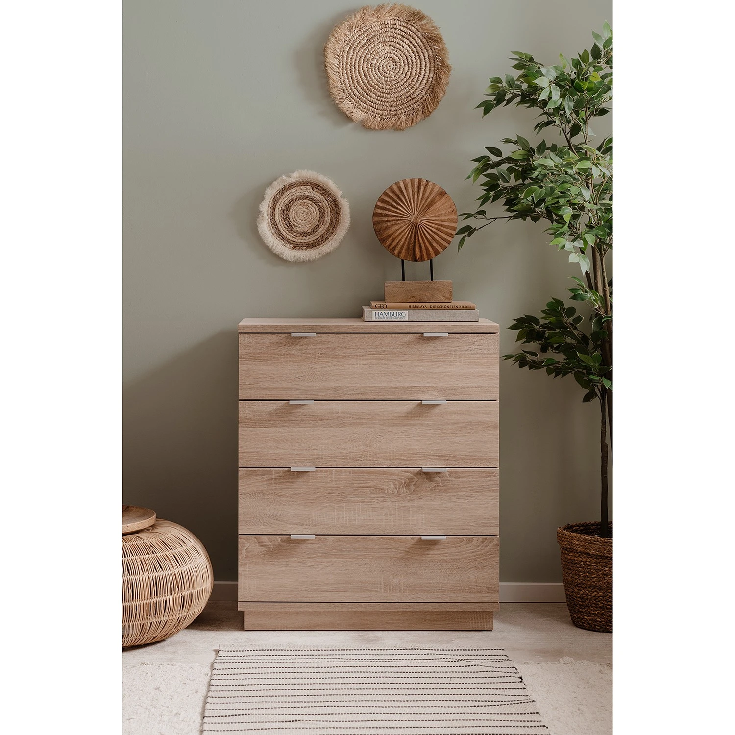 Loftscape Kommode Alcester II - Eiche Sonoma Dekor 2 Loftscape Kommode Alcester II - Eiche Sonoma Dekor – Bild 2
